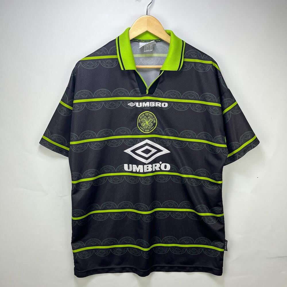 Vintage Umbro Celtic Football Away Shirt 1998 1999 Mens L